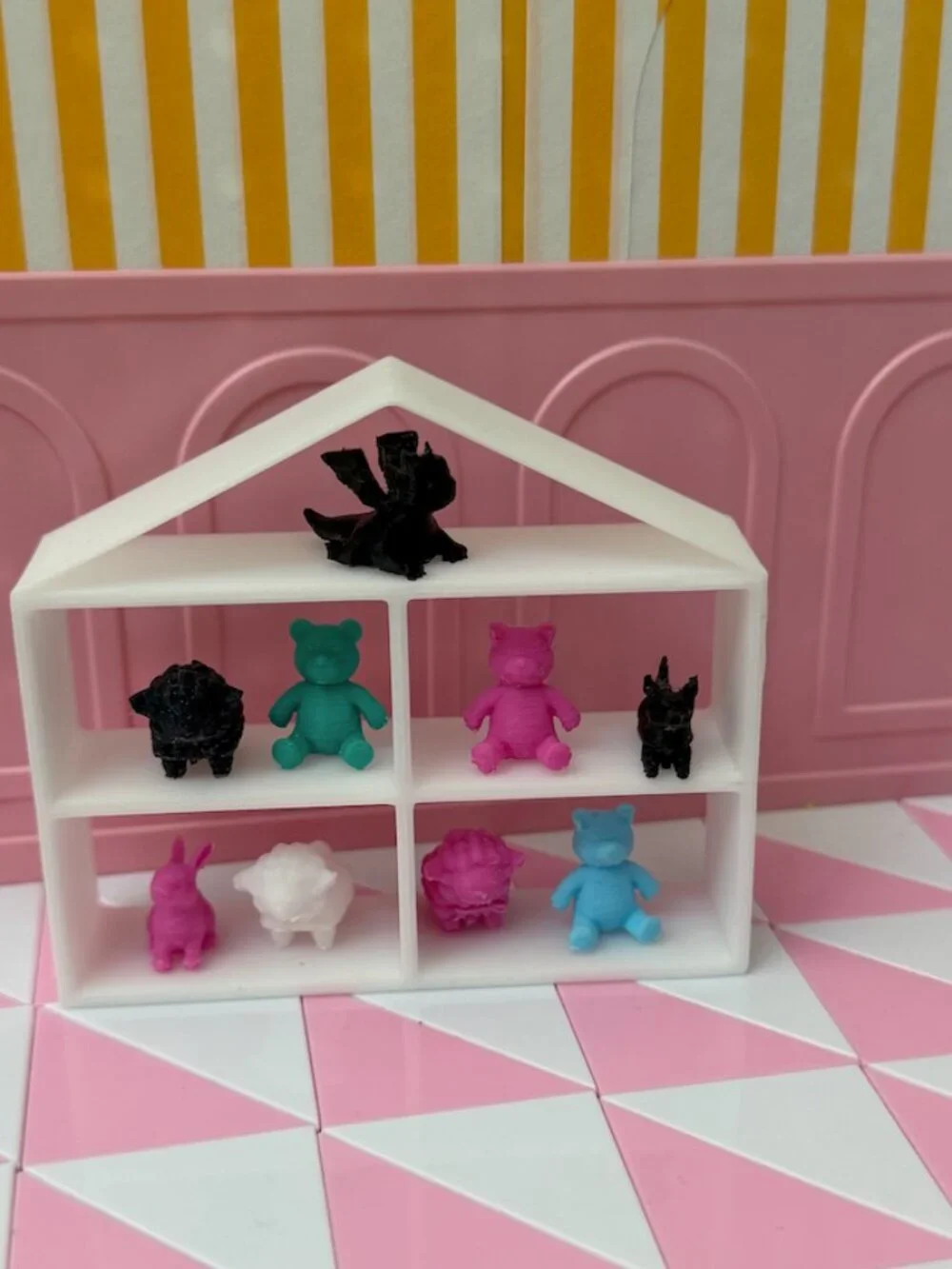 Mini ZURU Baby Doll House Shelf | 3D Printed 2.5 Inch Dollhouse Furniture